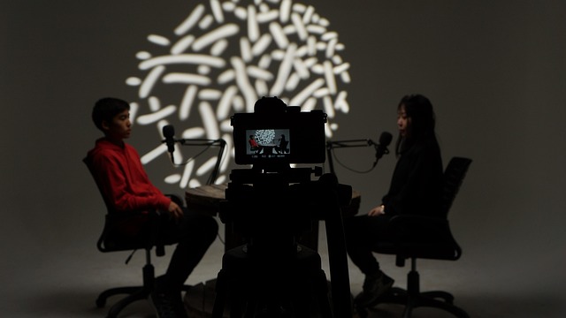 studio video camera close up